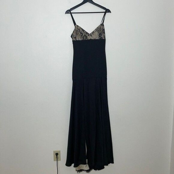 Fame and Partners Maxi Black Dress Womens Size 2 - Picture 2 of 12